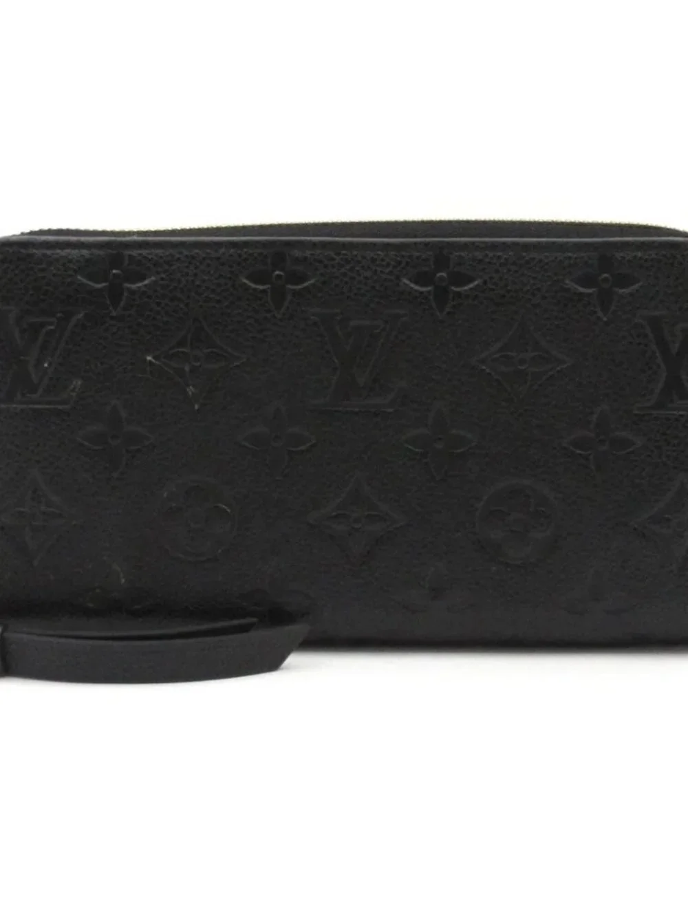 LOUIS VUITTON Zippy Wallet Noir Monogram Empreinte Long Wallet